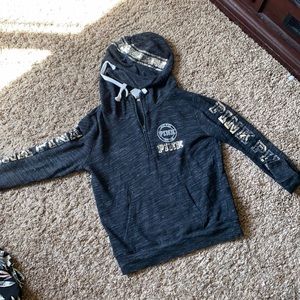 PINK quarter zip hoodie